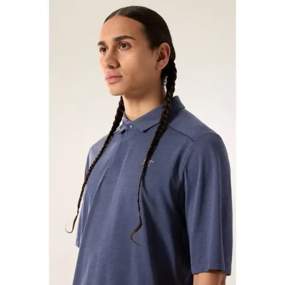 トップス ARC'TERYX CORMAC POLO SS Black Heather Arc'teryx Men's Cormac Polo SS Black Heather - Play Stores Inc